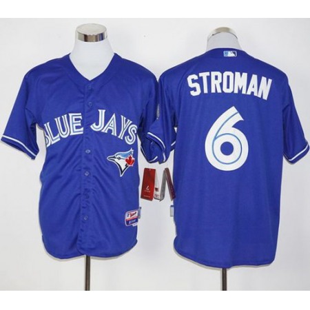 Blue Jays #6 Marcus Stroman Blue Alternate Cool Base Stitched MLB Jersey
