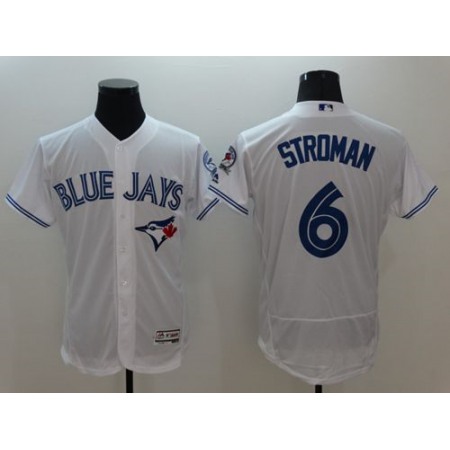 Blue Jays #6 Marcus Stroman White Flexbase Authentic Collection Stitched MLB Jersey