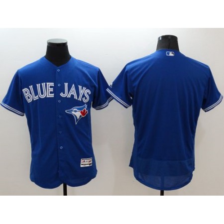 Blue Jays Blank Blue Flexbase Authentic Collection Stitched MLB Jersey