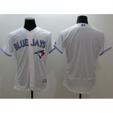 Blue Jays Blank White Flexbase Authentic Collection Stitched MLB Jersey