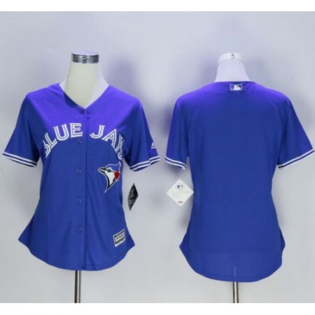 Blue Jays Blank Blue Women's Fashion Stitched MLB Jersey