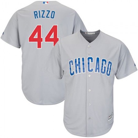 Cubs #44 Anthony Rizzo Grey Road Stitched Youth MLB Jersey