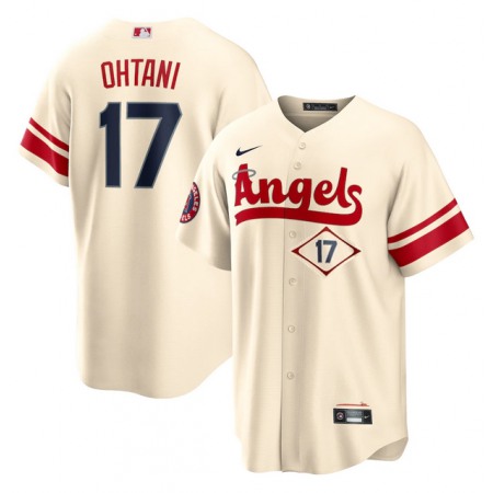 Youth Los Angeles Angels #17 Shohei Ohtani 2022 Cream City Connect Stitched Jersey