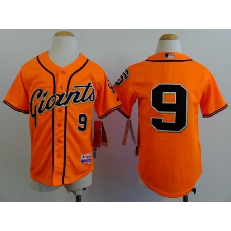 Giants #9 Matt Williams Orange Alternate Stitched Youth MLB Jersey