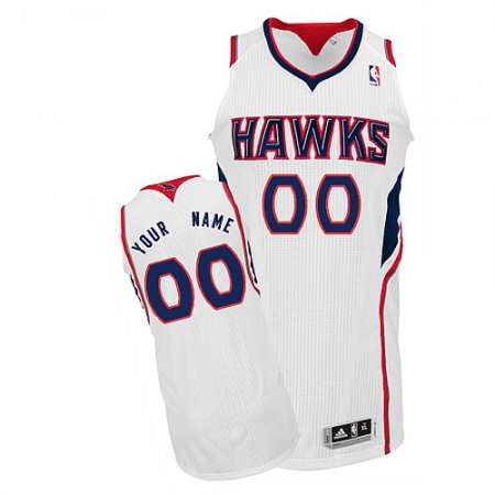 Hawks Personalized Authentic White NBA Jersey