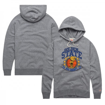 Men's Golden State Warriors 2021-2022 Grey NBA Finals Champions Trophy Tri-Blend Pullover Hoodie