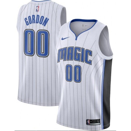 Men's Orlando Magic #00 Aaron Gordon White Association Edition Stitched Swingman Jersey