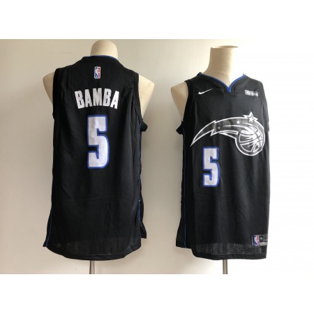 Men's Orlando Magic #5 Mohamed Bamba Black 2018/19 City Edition Swingman Stitched NBA Jersey