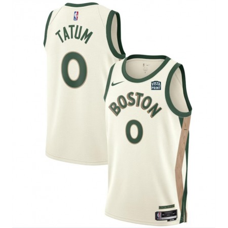 Men's Boston Celtics #0 Jayson Tatum White 2023-24 City Edition Stitched Basketball Jersey