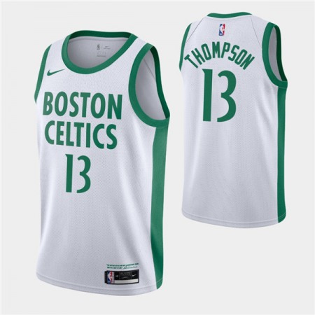 Men's Boston Celtics #13 Tristan Thompson 2020-21 White City Edition Swingman Stitched NBA Jersey