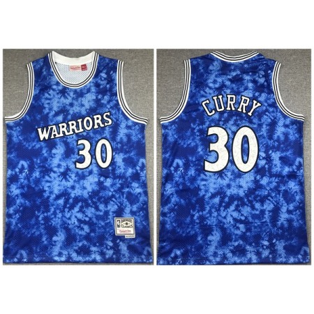 Men's Golden State Warriors #30 Stephen Curry Blue Classics Swingman Jersey