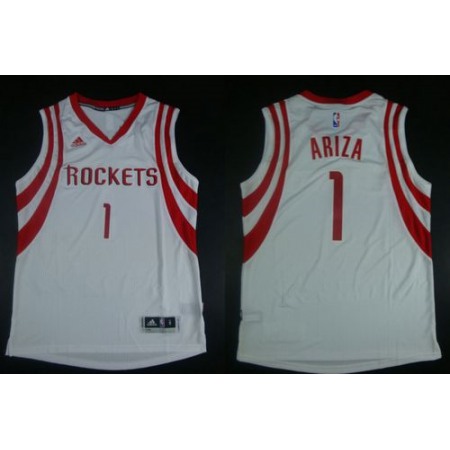 Revolution 30 Rockets #1 Trevor Ariza White Road Stitched NBA Jersey