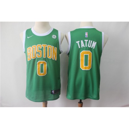 Men's Boston Celtics #0 Jayson Tatum Green 2018/19 Earned Edition Swingman Stitched NBA Jersey