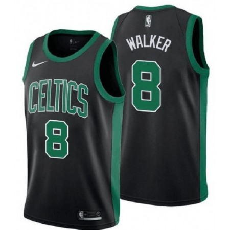 Men's Boston Celtics #8 Kemba Walker Black Swingman Stitched NBA Jersey