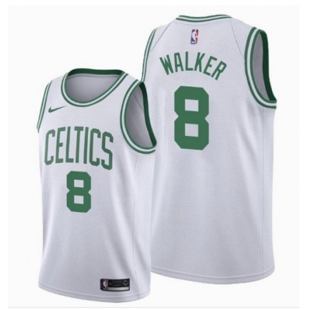 Men's Boston Celtics #8 Kemba Walker White Swingman Stitched NBA Jersey