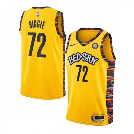 Men's Brooklyn Nets #72 Biggie Amarillo Swingman Stitched NBA Jersey