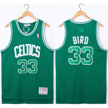 Men's Boston Celtics #33 Larry Bird Green Throwback basketball Jersey