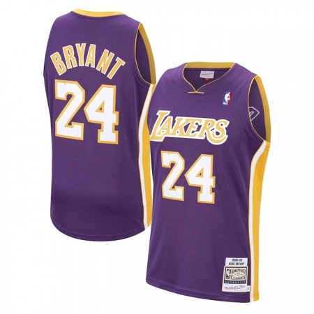 Men's Los Angeles Lakers #24 Kobe Bryant Purple 2008-09 Throwback basketball Jersey