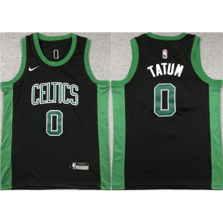 Men's Boston Celtics #0 Jayson Tatum Black Stitched Basketball Jersey