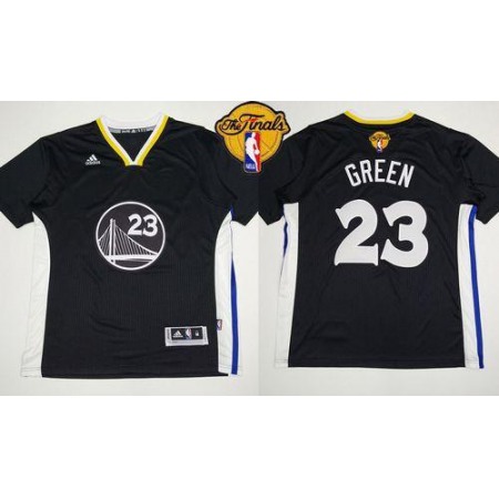 Warriors #23 Draymond Green Black New Alternate The Finals Patch Stitched NBA Jersey