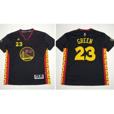 Warriors #23 Draymond Green Black Slate Chinese New Year Stitched NBA Jersey