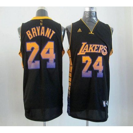 Lakers #24 Kobe Bryant Black Stitched NBA Vibe Jersey