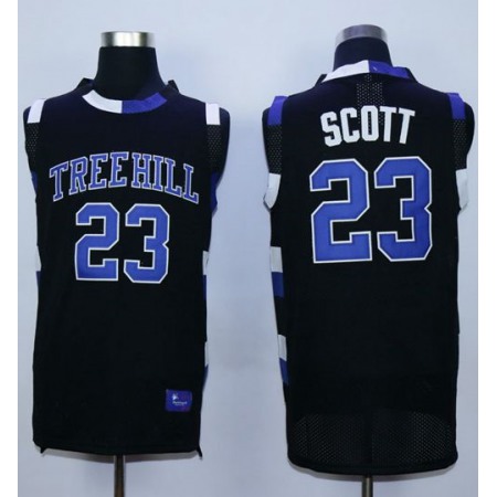 One Tree Hill Ravens #23 Nathan Scott Black Stitched Basketball Jersey