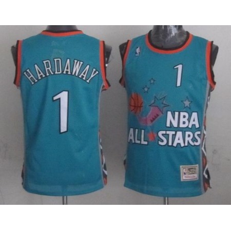 Mitchell And Ness Magic #1 Anfernee Hardaway Light Blue 1996 All Star Stitched NBA Jersey