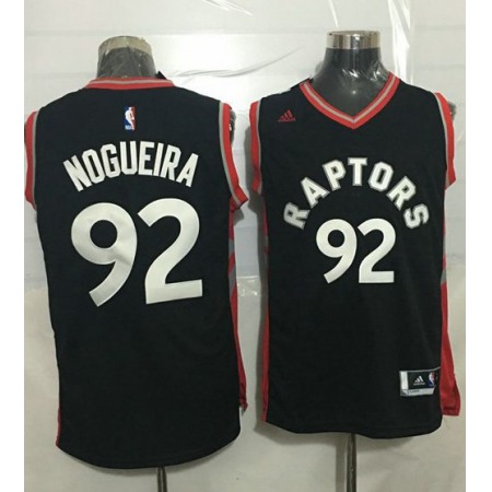 Raptors #92 Lucas Nogueira Black Stitched NBA Jersey