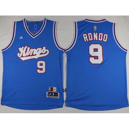 Kings #9 Rajon Rondo New Light Blue Stitched NBA Jersey