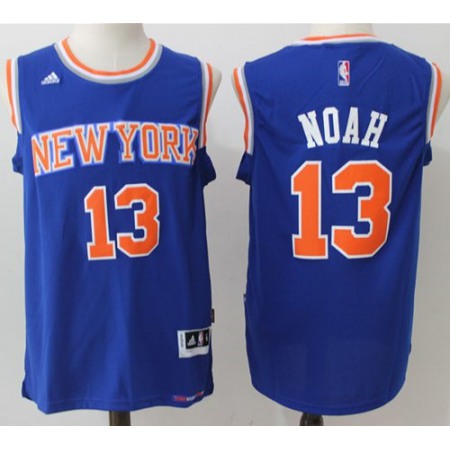 Knicks #13 Joakim Noah Blue Stitched NBA Jersey