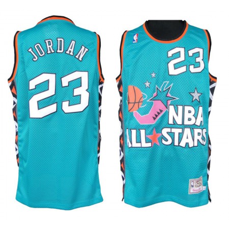 Mitchell and Ness Bulls #23 Michael Jordan Baby Blue 1996 All Star Stitched NBA Jersey