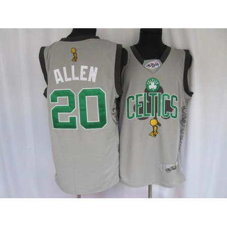 Celtics #20 Ray Allen Stitched Grey 2010 Finals Commemorative NBA Jersey
