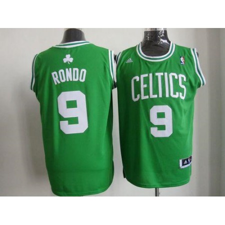 Celtics #9 Rajon Rondo Stitched Green White Number NBA Jersey