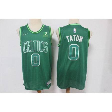 Men's Boston Celtics #0 Jayson Tatum Green Stitched Jersey