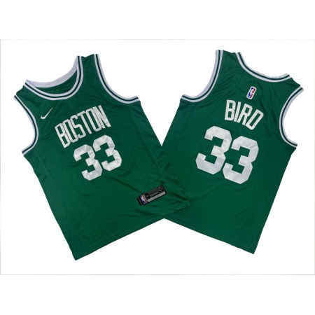 Men's Boston Celtics #33 Larry Bird Green Stitched Basketball Jersey