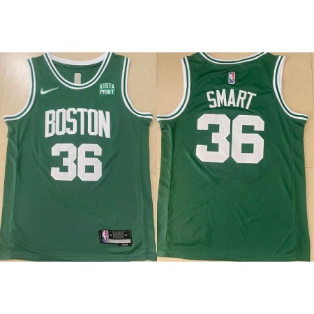 Men's Boston Celtics #36 Marcus Smart Green Stitched Basketball Jersey
