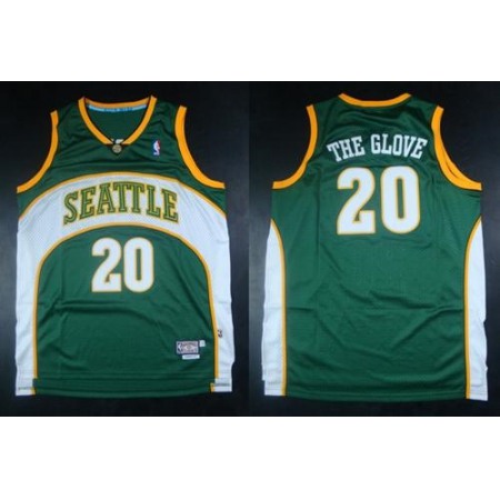 Mitchell And Ness Thunder #20 Gary Payton Green "The Glove" Stitched NBA Jersey