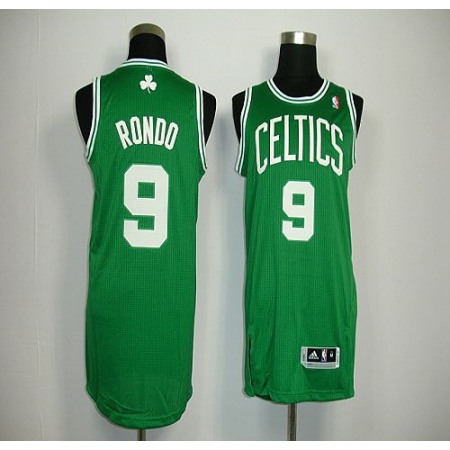 Revolution 30 Celtics #9 Rajon Rondo Green Stitched NBA Jersey