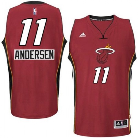 Heat #11 Chris Andersen Red 2014-15 Christmas Day Stitched NBA Jersey