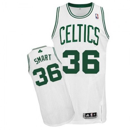 Revolution 30 Celtics #36 Marcus Smart White Stitched NBA Jersey
