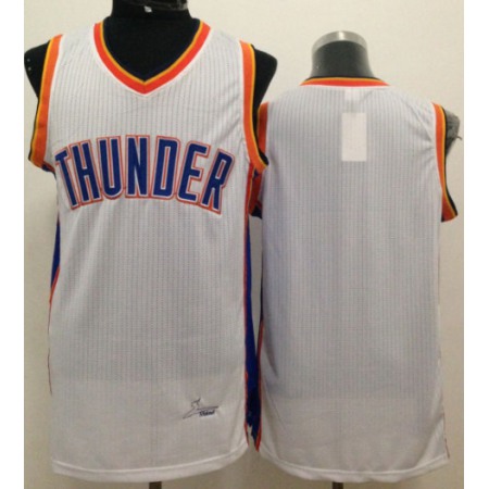 Revolution 30 Thunder Blank White Stitched NBA Jersey