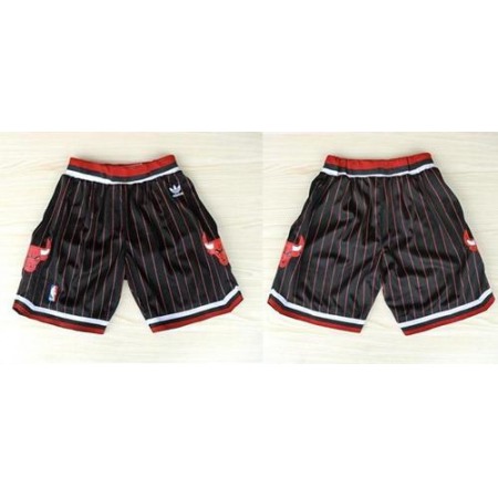 Chicago Bulls Black Strip NBA Shorts