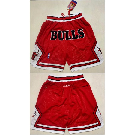 Men's Chicago Bulls Red Shorts (Run Small)