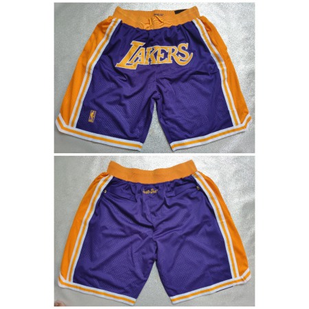 Men's Los Angeles Lakers Purple Shorts (Run Small)