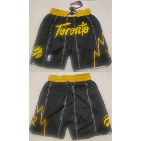 Men's Toronto Raptors Black Mitchell&Ness Shorts (Run Small)