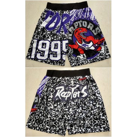 Men's Toronto Raptors Black Mitchell&Ness Shorts (Run Small)