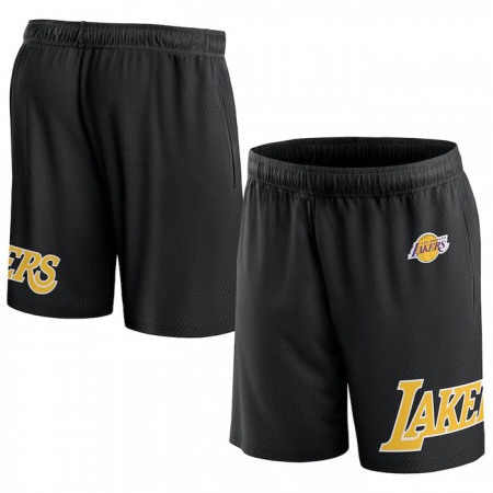 Men's Los Angeles Lakers Black Free Throw Mesh Shorts