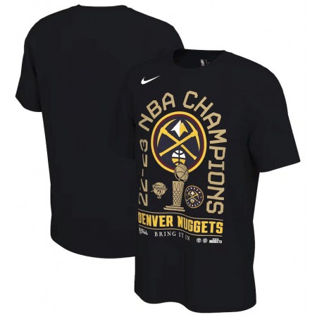 Youth Denver Nuggets Black 2023 Finals Champions Locker Room Short Sleeve T-Shirt