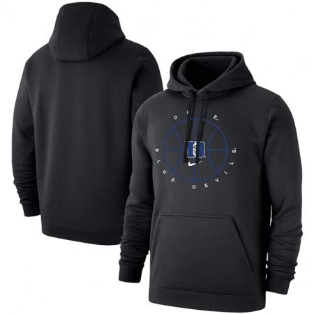 Men's Duke Blue Devils Black Basketball Icon Club Fleece Pullover Hoodie